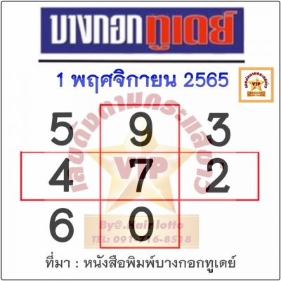 หวยบางกอกทูเดย์