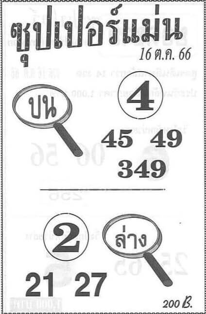 หวยซุปเปอร์แม่น